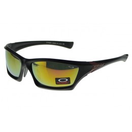 Oakley Sunglasses Asian Fit Black Frame Yellow Lens UK Outlet