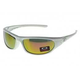 Oakley Sunglasses Asian Fit White Frame Yellow Lens Big Discount On Sale