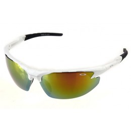 Oakley Sunglasses Commit White Frame Orangeyellow Lens