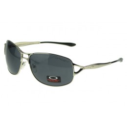 Oakley Sunglasses EK Signature Eyewear Silver Frame Gray Lens Discount Save Up To