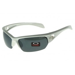 Oakley Sunglasses Flak Jacket Silver Frame Gray Lens Top Brands