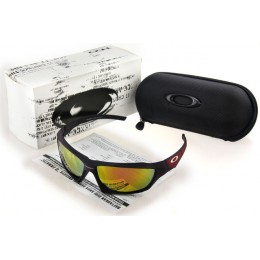 Oakley Sunglasses Flak Jacket Black Frame Brown Lens