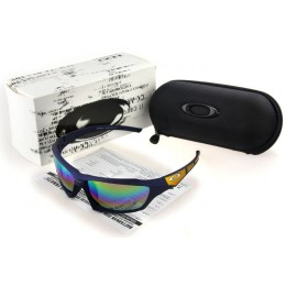 Oakley Sunglasses Flak Jacket Darkblue Frame Colored Lens