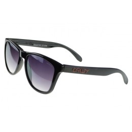 Oakley Sunglasses Frogskin Black Frame Purple Lens Large Discount