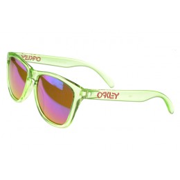 Oakley Sunglasses Frogskin Green Frame Pink Lens Clearance Sale