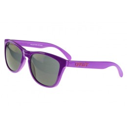 Oakley Sunglasses Frogskin Purple Frame Black Lens Outlet Online Shopping