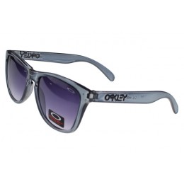 Oakley Sunglasses Frogskin Silver Frame Purple Lens Huge Discount