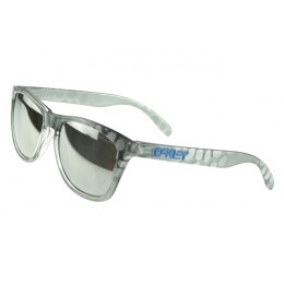 Oakley Sunglasses Frogskin Silver Frame Black Lens Fantastic Savings