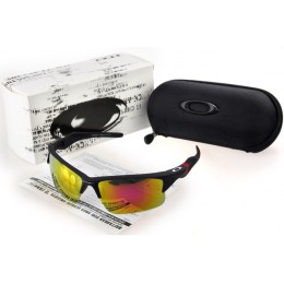 Oakley Sunglasses Frogskin Black Frame Yellow Lens Cheap