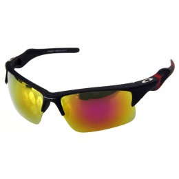 Oakley Sunglasses Frogskin Black Frame Yellow Pink Lens