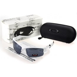 Oakley Sunglasses Frogskin White Frame Dimgray Lens