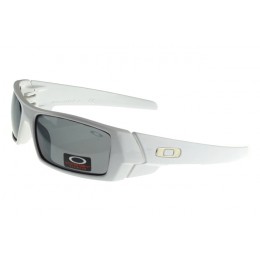 Oakley Sunglasses Gascan White Frame Black Lens Sale Online