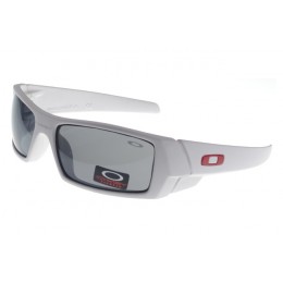 Oakley Sunglasses Gascan White Frame Gray Lens Tops Sale