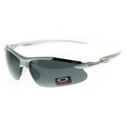Oakley Sunglasses Half Jacket Silver Frame Gray Lens Outlet