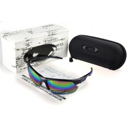Oakley Sunglasses Half Jacket Black Frame Chromatic Lens
