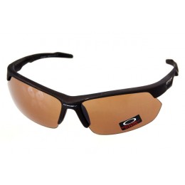 Oakley Sunglasses Half Jacket Chocolate Frame Sandybrown Lens