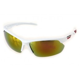 Oakley Sunglasses Half Jacket White Frame Goldenrod Lens