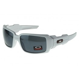 Oakley Sunglasses Oil Rig White Frame Gray Lens Large Discount