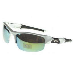 Oakley Sunglasses Flak Jacket white Frame blue Lens Outlet Factory