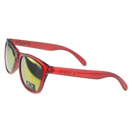 Oakley Sunglasses Frogskin red Frame yellow Lens Cheap Store