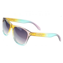 Oakley Sunglasses Frogskin yellow Frame purple Lens Reasonable Price