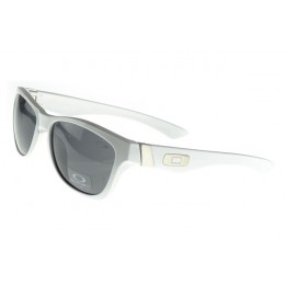 Oakley Sunglasses Frogskin white Frame grey Lens On Sale