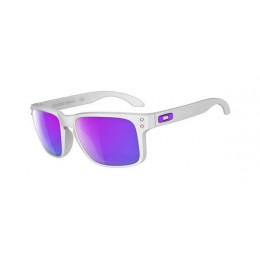 Oakley Sunglasses Holbrook Matte White Violet Iridium