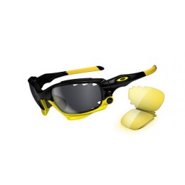 Oakley Sunglasses Livestrong Jawbone Polished Black Black Iridium Vented Yellow Lens