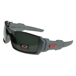 Oakley Sunglasses Oil Rig black Frame black Lens Blue And White