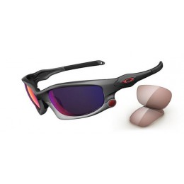 Oakley Sunglasses Split Jacket Grey Positive Red Iridium Light Grey