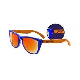 Oakley Sunglasses Frogskins Collectors Editions Blacklight Blue Orange Fire Iridium